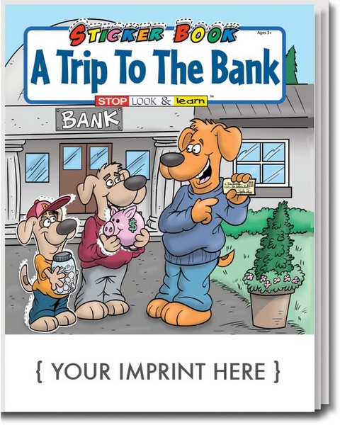 SC1045 A Trip To The Bank STICKER Book with Custom Imprint 